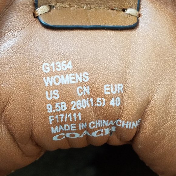 NEW Womens 9.5 COACH Boots - Navy Blue G1354 - Picture 11 of 11